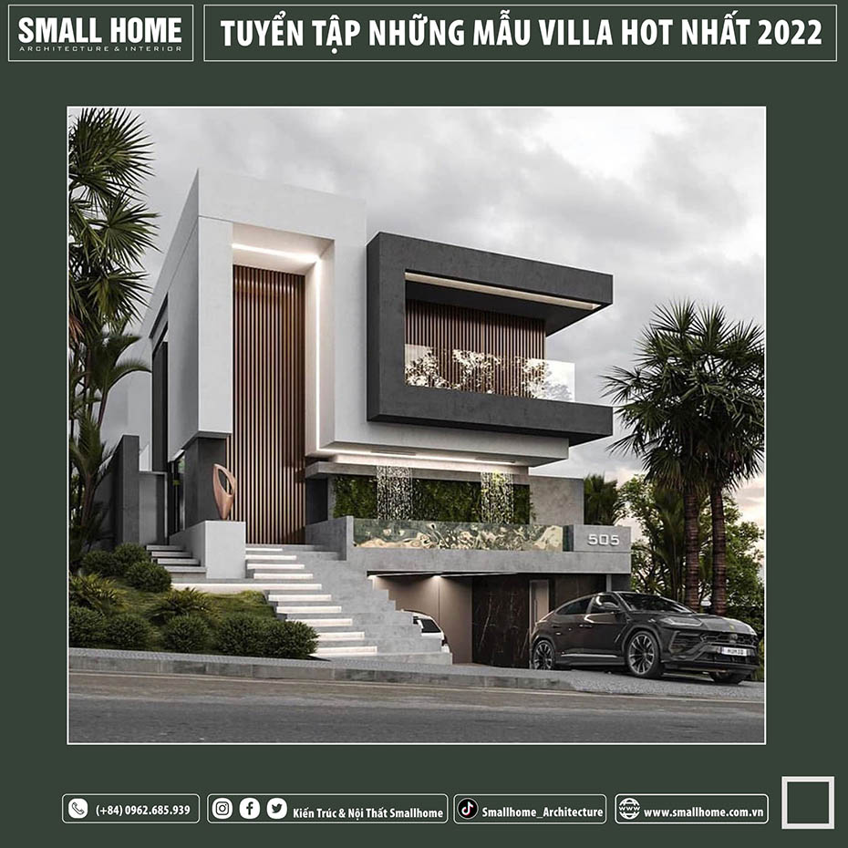 10-mẫu biệt thự hiện đại phong cách villa đẹp