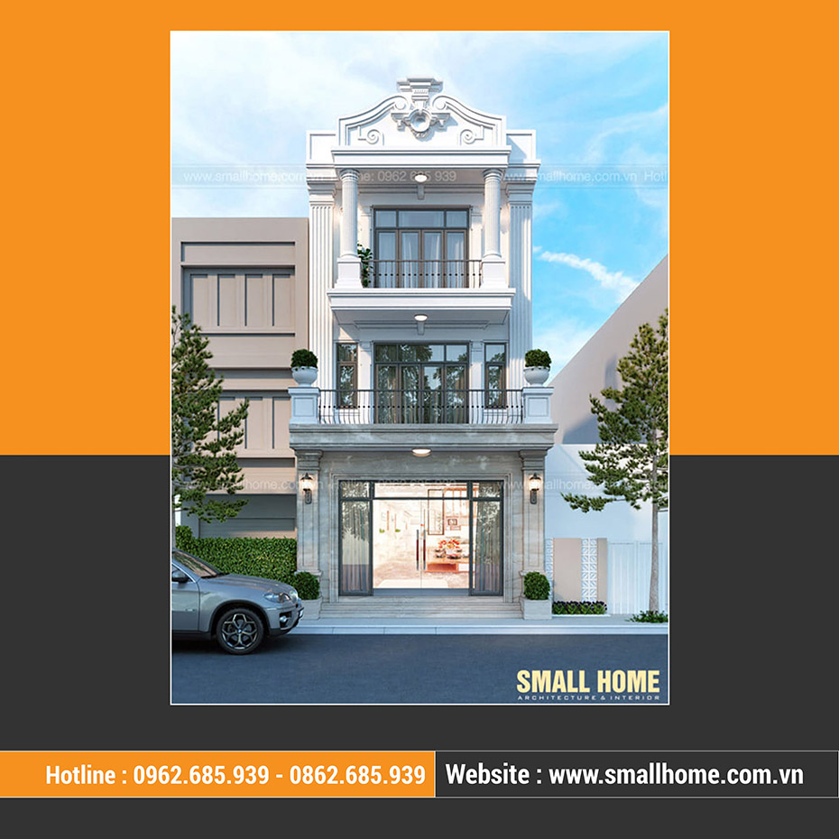 2- mẫu nhà phố 3 tầng tân cổ điển tại nam định