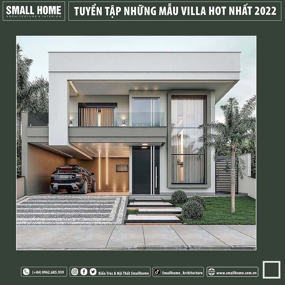 8-mẫu biệt thự hiện đại phong cách villa đẹp