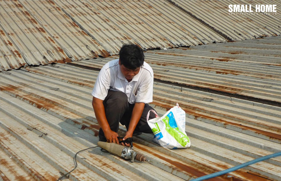 Đối với các mẫu nhà mái tôn