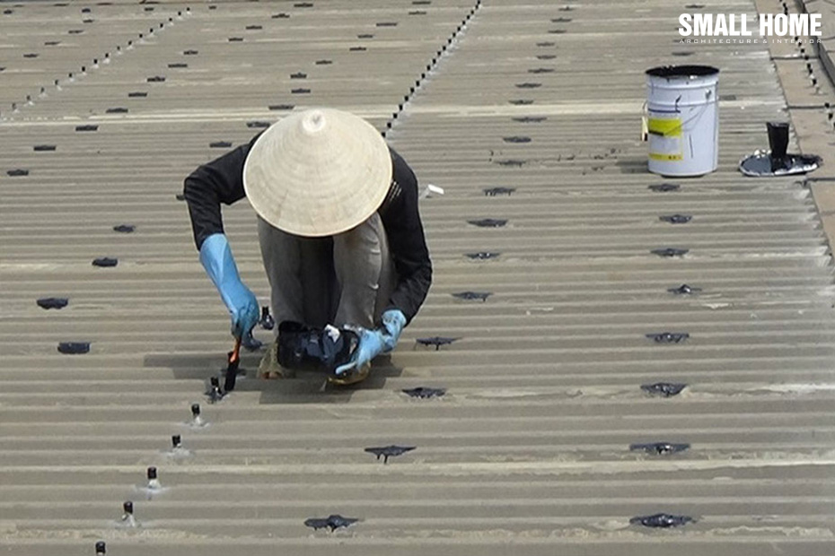 Đối với thiết kế nhà mái bằng bê tông