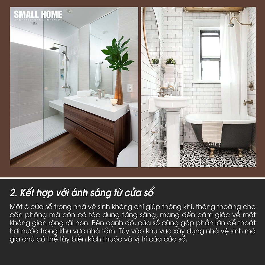 kết hợp ánh sáng từ cửa sổ