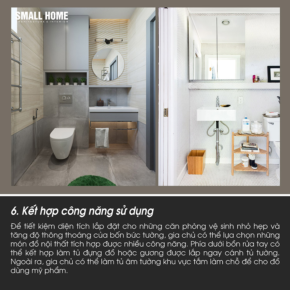 kết hợp công năng sử dụng