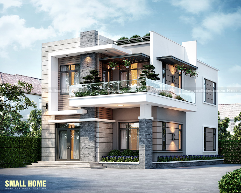 mau-biet-thu-2-tang-hien-dai-tai-kim-bang-ha-nam