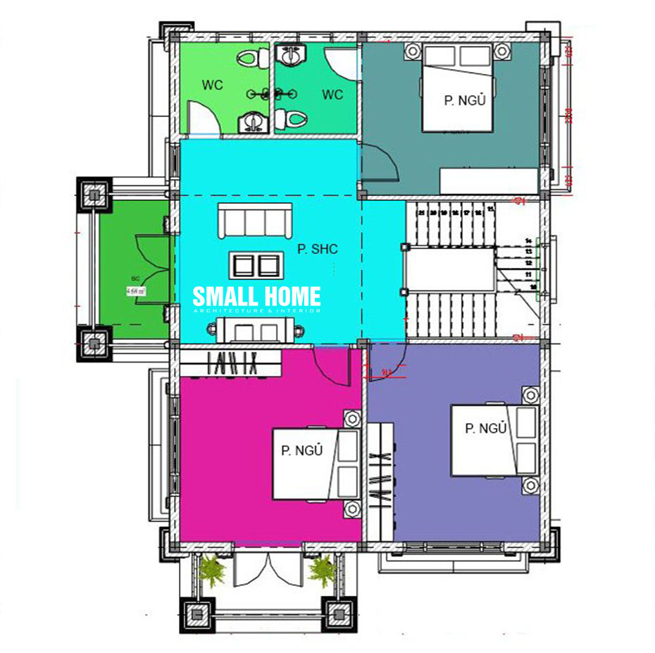 Mẫu Biệt Thự 2 Tầng Mái Thái Tân Cổ Điển Đẹp Hoàn Hảo-6