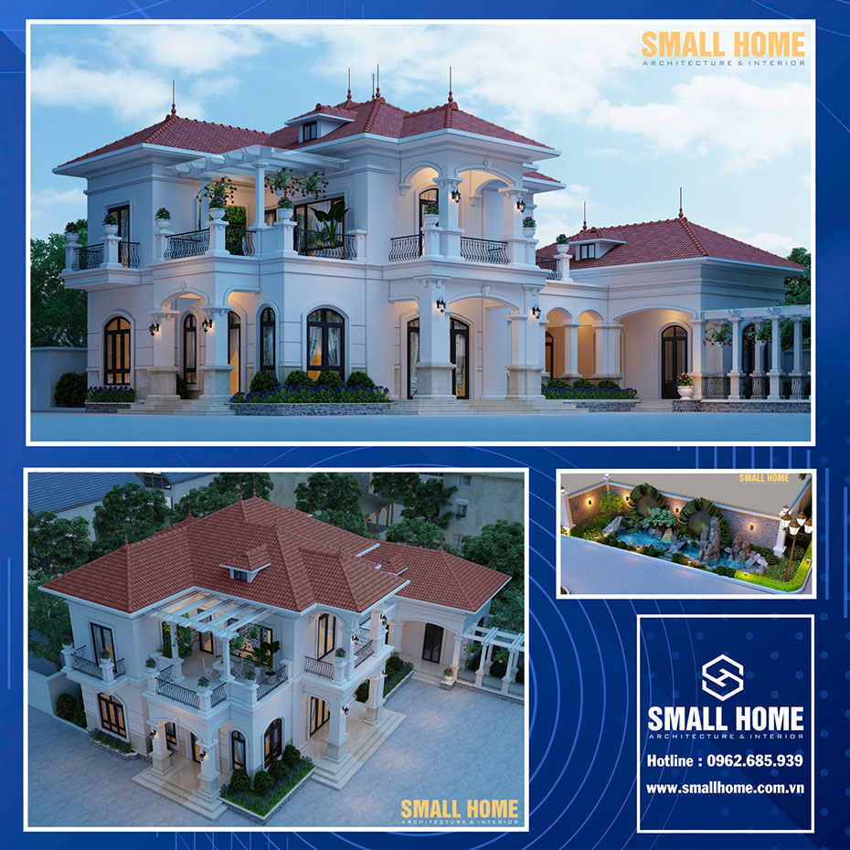 mẫu thiết kế biệt thự mái nhật đẹp tại nam định - 10
