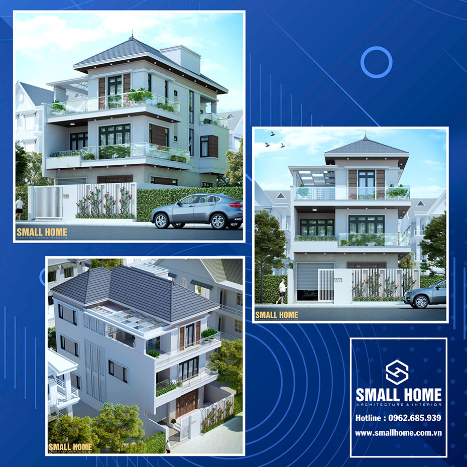 mẫu thiết kế biệt thự mái nhật đẹp tại nam định - 11