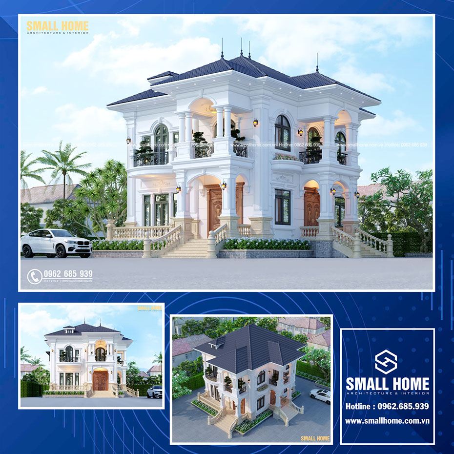 mẫu thiết kế biệt thự mái nhật đẹp tại nam định - 4