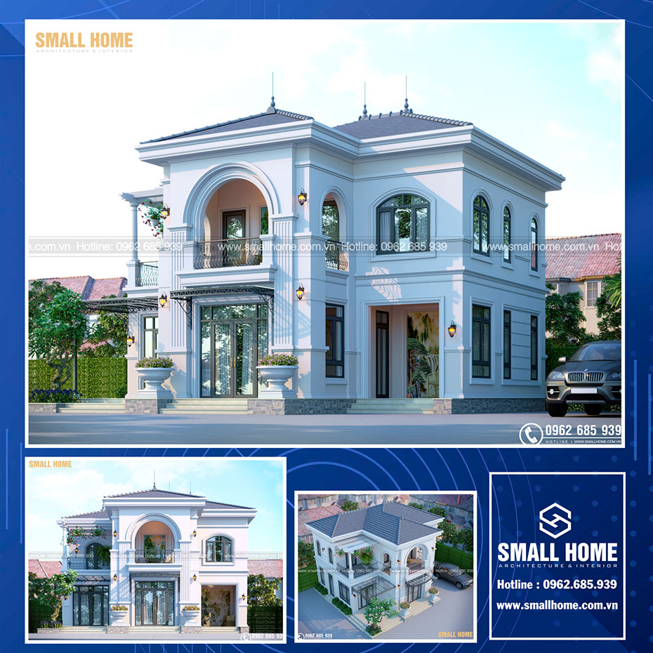 mẫu thiết kế biệt thự mái nhật đẹp tại nam định - 5