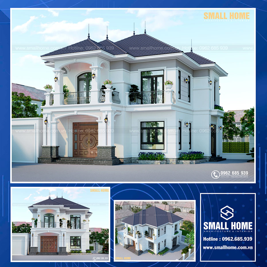 mẫu thiết kế biệt thự mái nhật đẹp tại nam định - 6