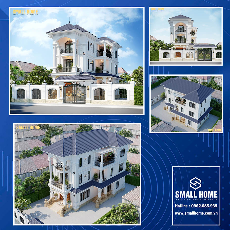 mẫu thiết kế biệt thự mái nhật đẹp tại nam định - 7