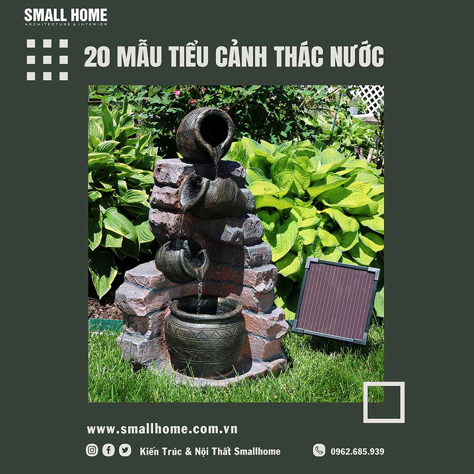 Mẩu tiểu cảnh thác nước đẹp mắt -10