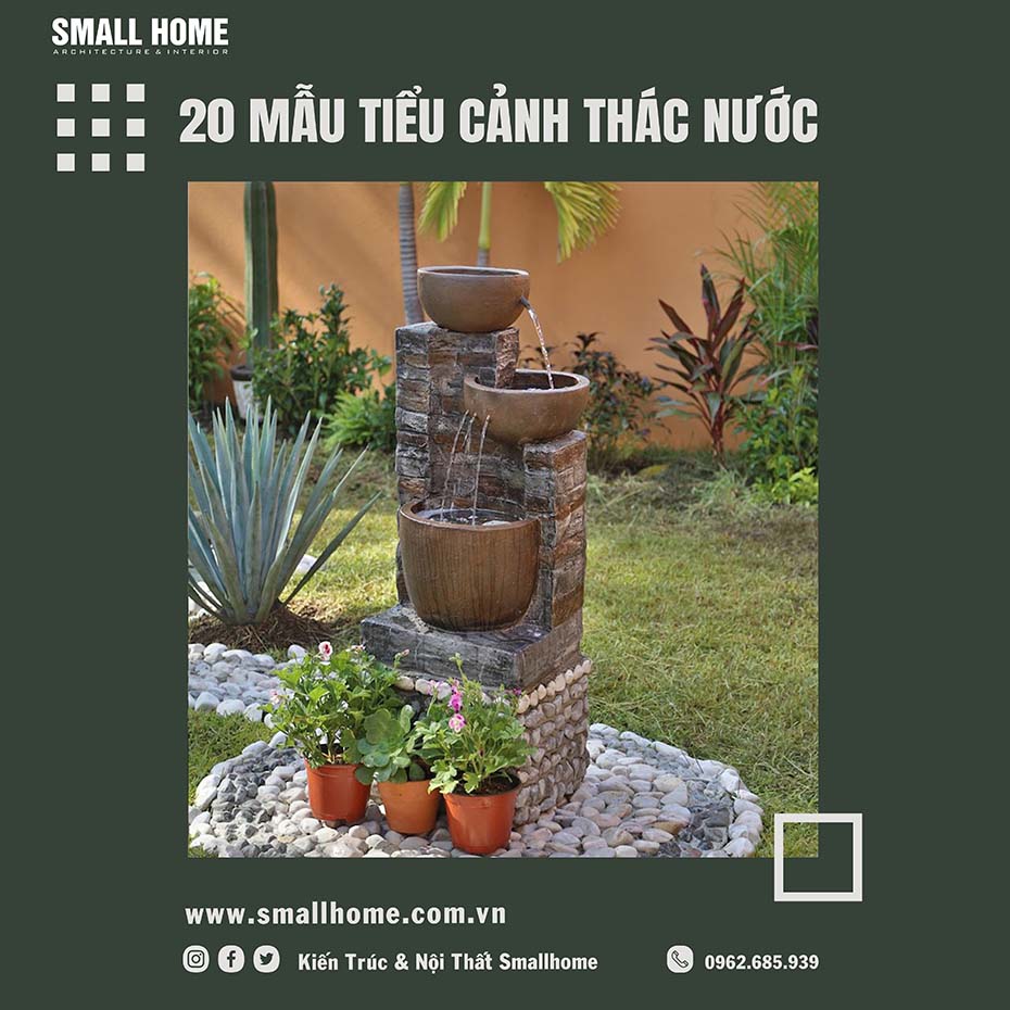 Mẩu tiểu cảnh thác nước đẹp mắt -12