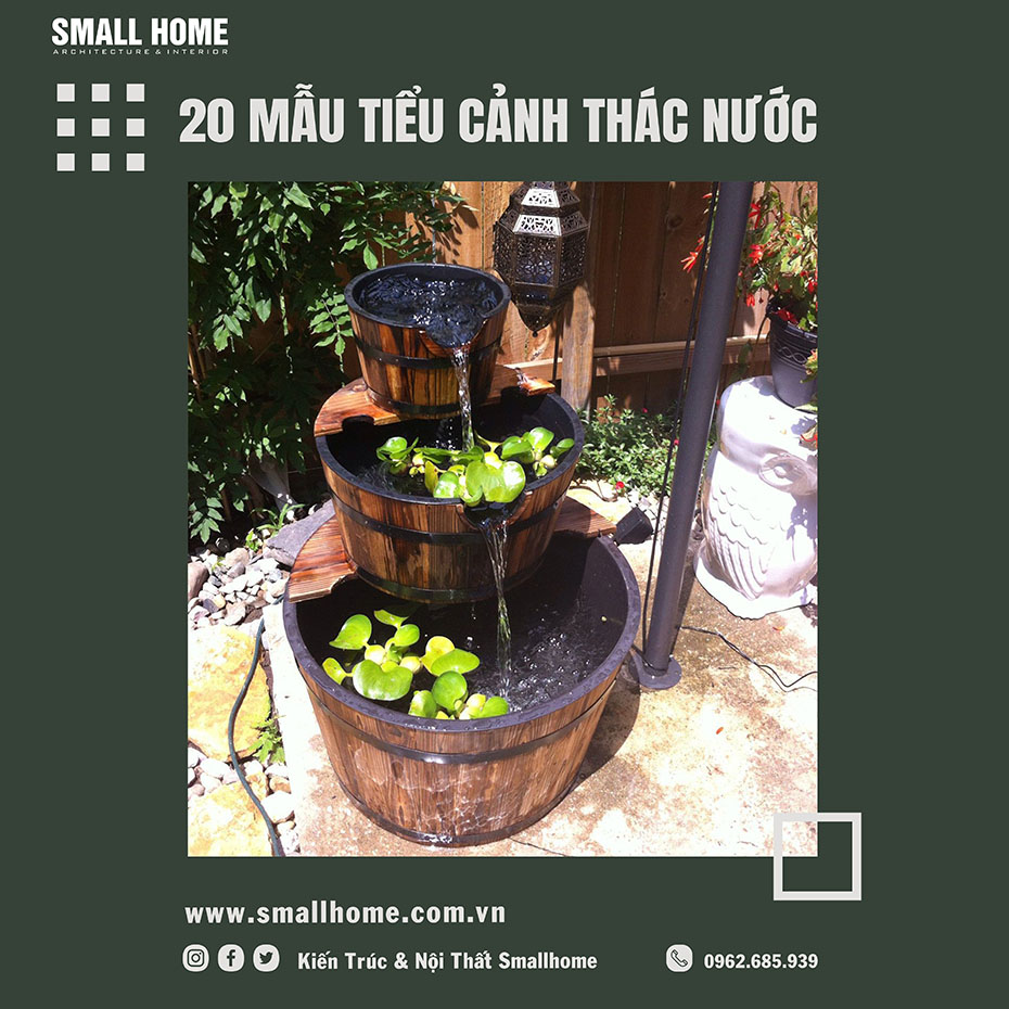 Mẩu tiểu cảnh thác nước đẹp mắt -17