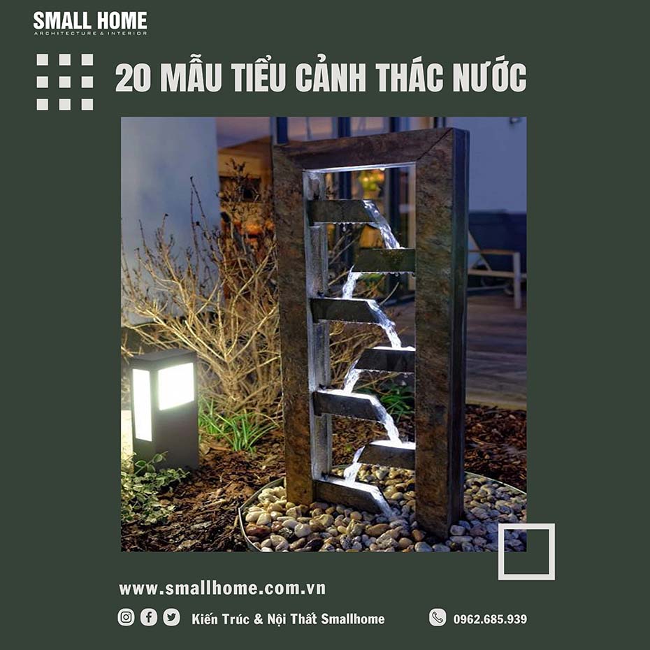 Mẩu tiểu cảnh thác nước đẹp mắt -2