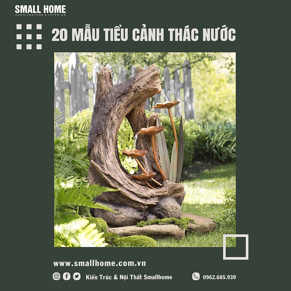 Mẩu tiểu cảnh thác nước đẹp mắt-21