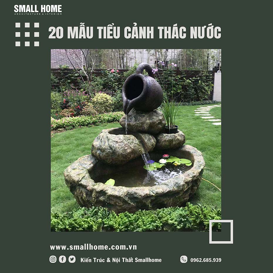 Mẩu tiểu cảnh thác nước đẹp mắt -6