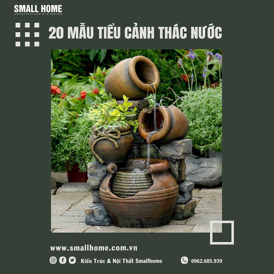 Mẩu tiểu cảnh thác nước đẹp mắt -7