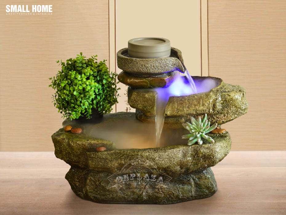 thác nước bằng cối xay đá