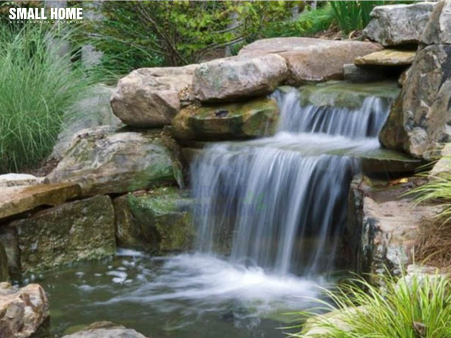 thác nước bằng đá