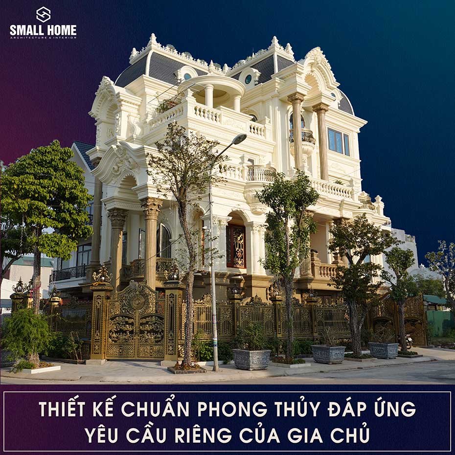 thiết kế chuẩn phong thủy đúng với yêu cầu của chủ nhà