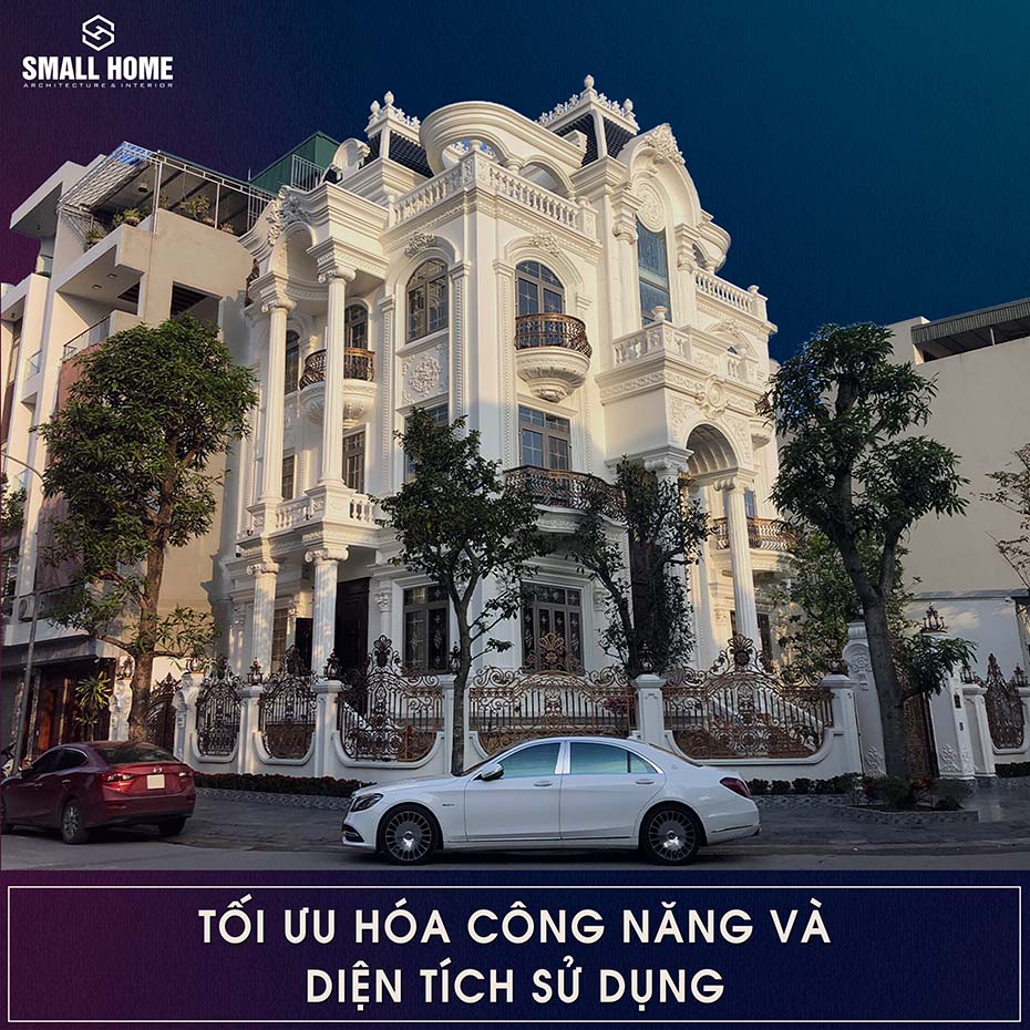 tối ưu hóa công năng và diện tích sử dụng