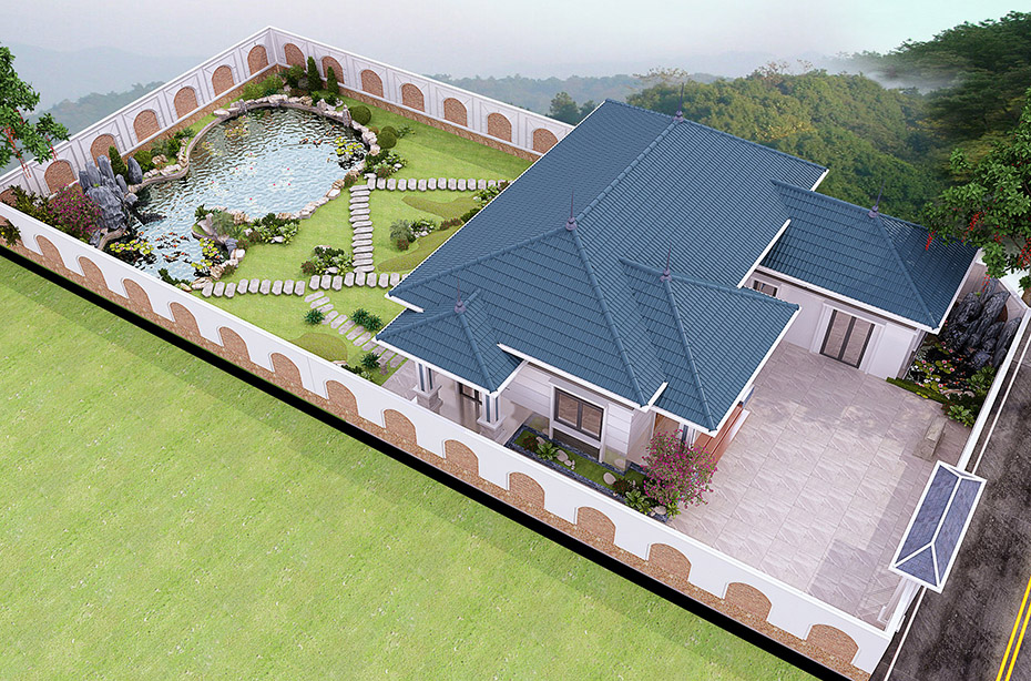 4-mẫu nhà cấp 4 mái nhật