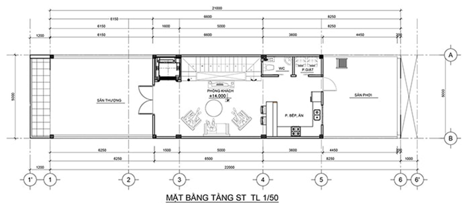 ban-ve-mat-bang-cong-nang-tang-thuong-nha-pho-tan-co-dien-4-tang-5x22m