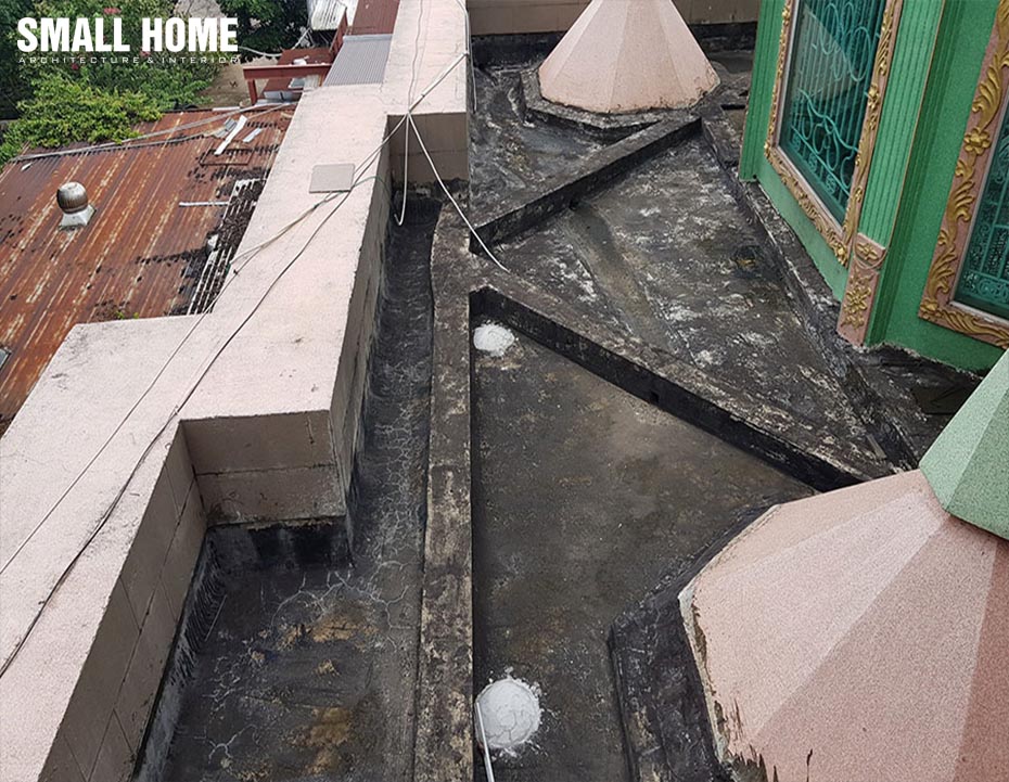 Các dấu hiệu nhận biết sân thượng bị thấm thông thường