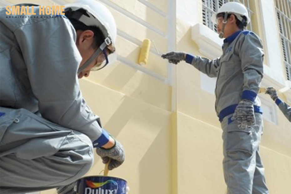 Công thức tính diện tích sơn ngoài trời