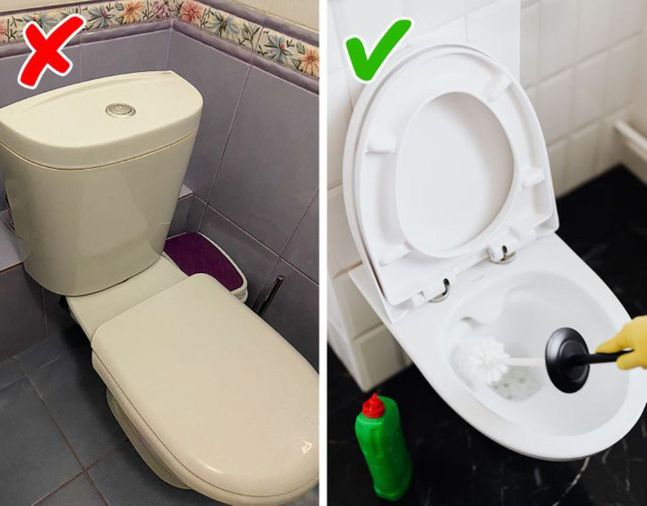 Giấu bồn cầu vào tường