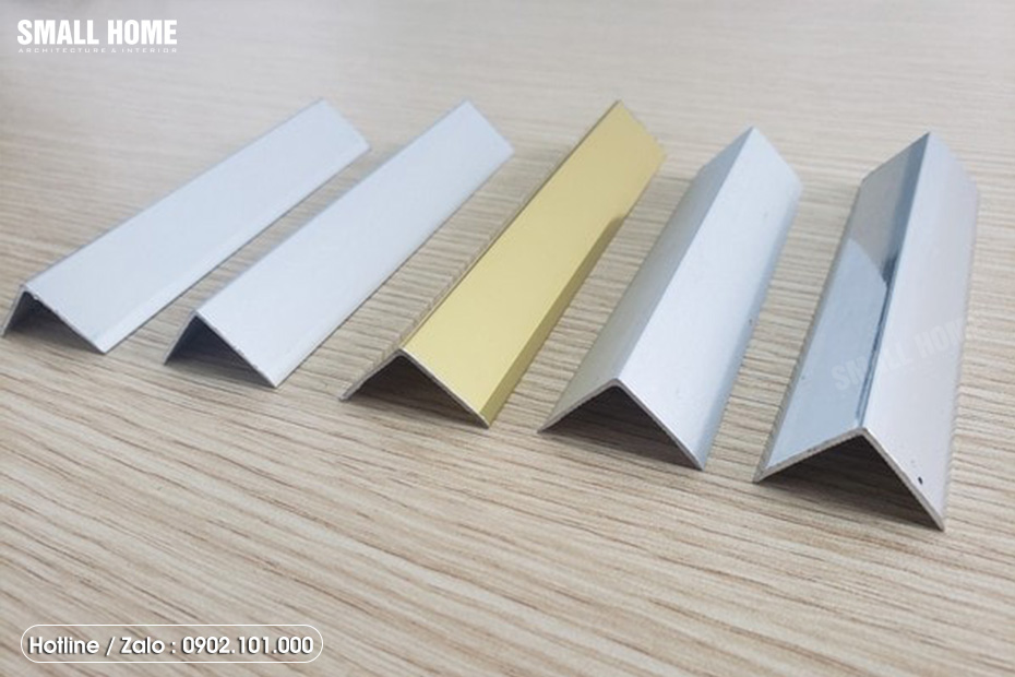 hình ảnh các loại nẹp nhôm chữ V