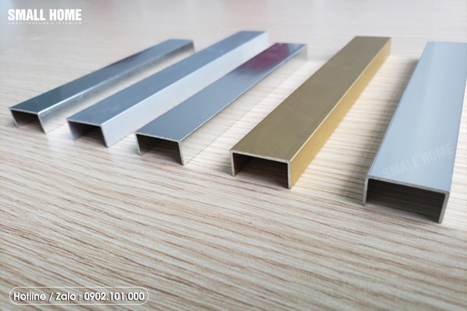 hình ảnh nẹp nhôm chữ U trang trí