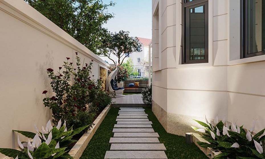 hinh-anh-thiet-ke-tieu-canh-san-vuon-biet-thu-tan-co-dien-3-tang-11x12m