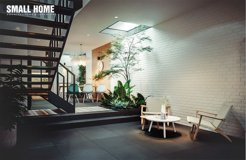 Không quan tâm chống nóng, để giếng trời quá to