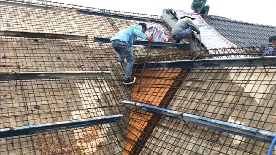 mái bê tông cốt thép