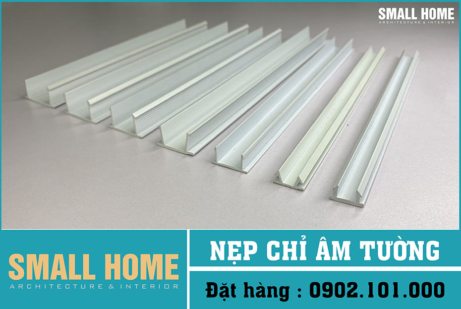 Nẹp chỉ âm tường - Nẹp tạo ron âm tường trong thi công xây dựng