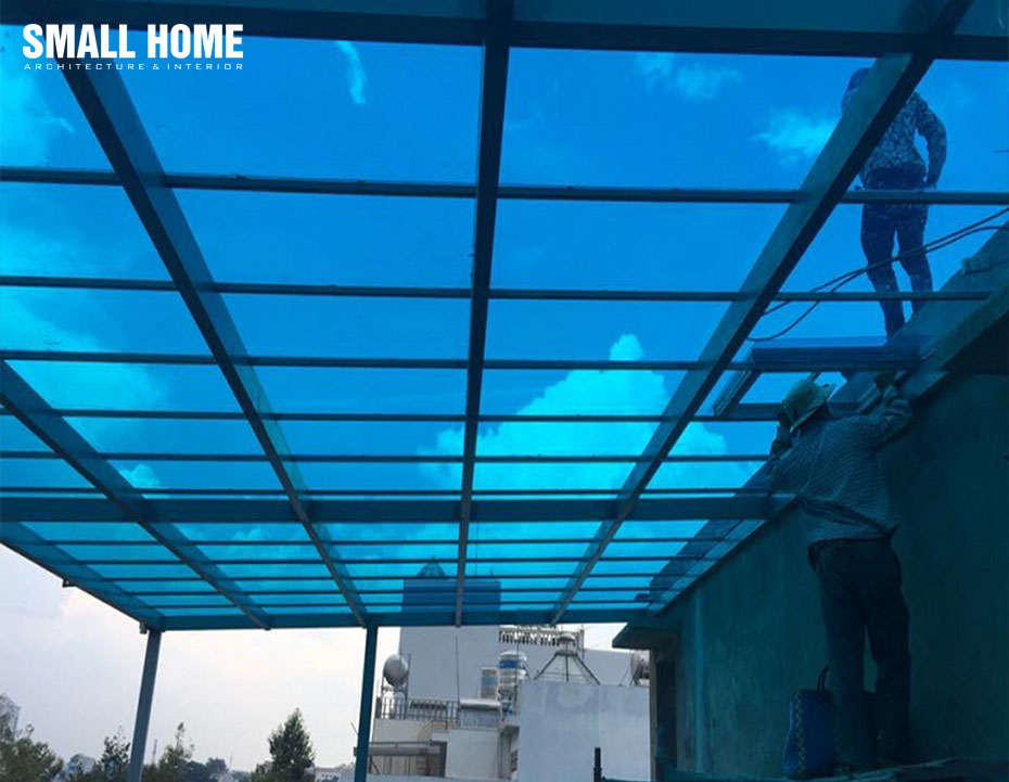 Sử dụng tấm lợp Polycarbonate chống thấm
