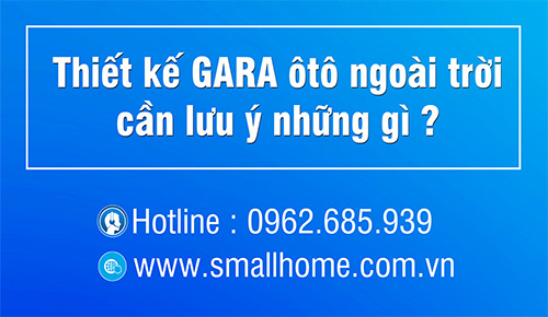 Thiết kế gara ô tô ngoài trời và những lưu ý gia chủ nên biết