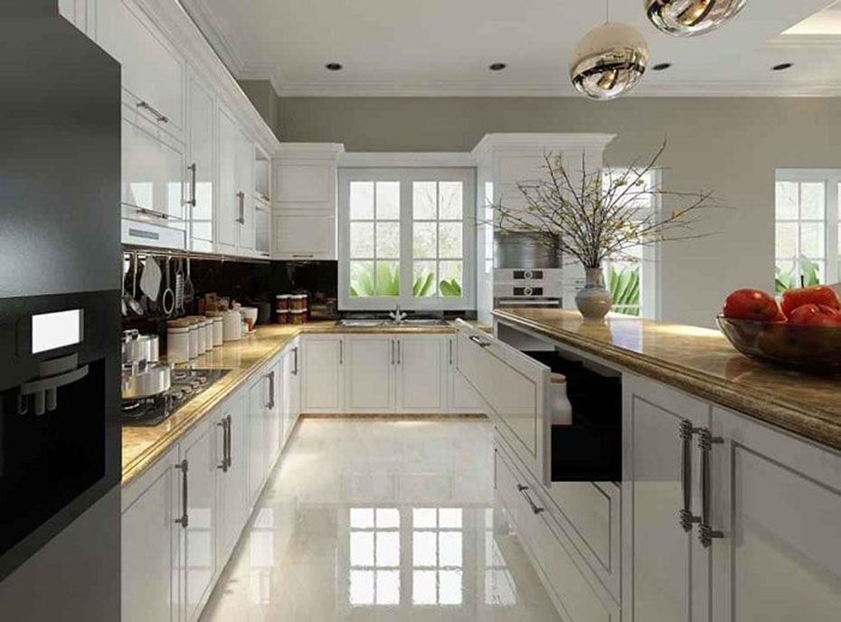 thiet-ke-phong-bep-biet-thu-tan-co-dien-4-tang-nam-dinh