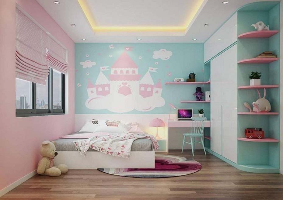 thiet-ke-phong-ngu-con-gai-nha-pho-2-tang-hien-dai