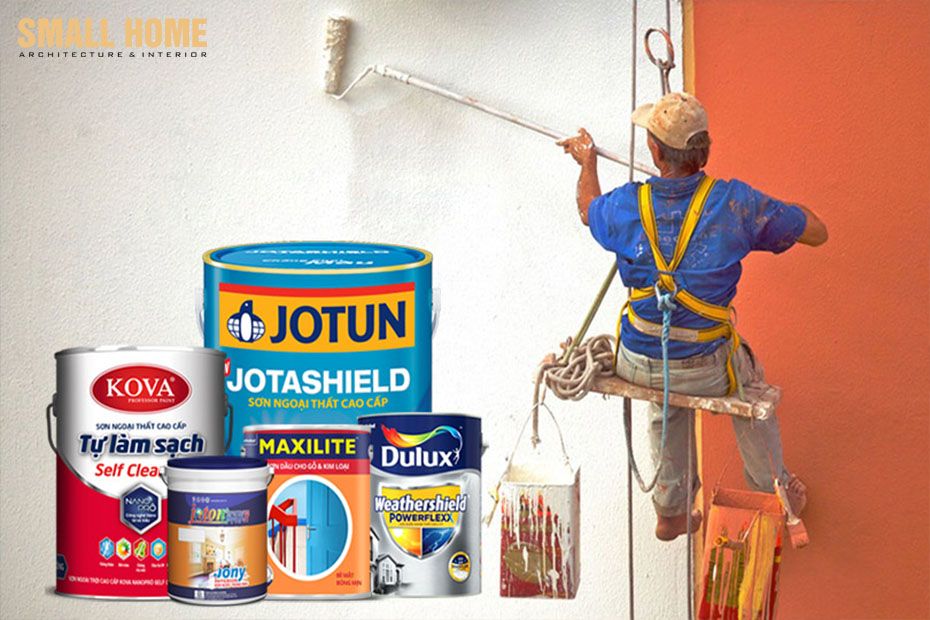 Ví dụ về tính toán số lượng sơn cần đủ để sơn nhà