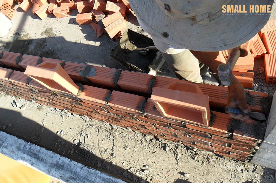 xây tường 2 lớp