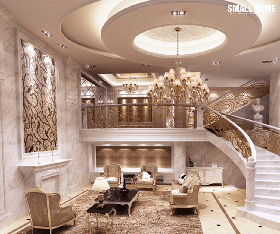 Mẫu trần thạch cao đẹp cho biệt thự-3