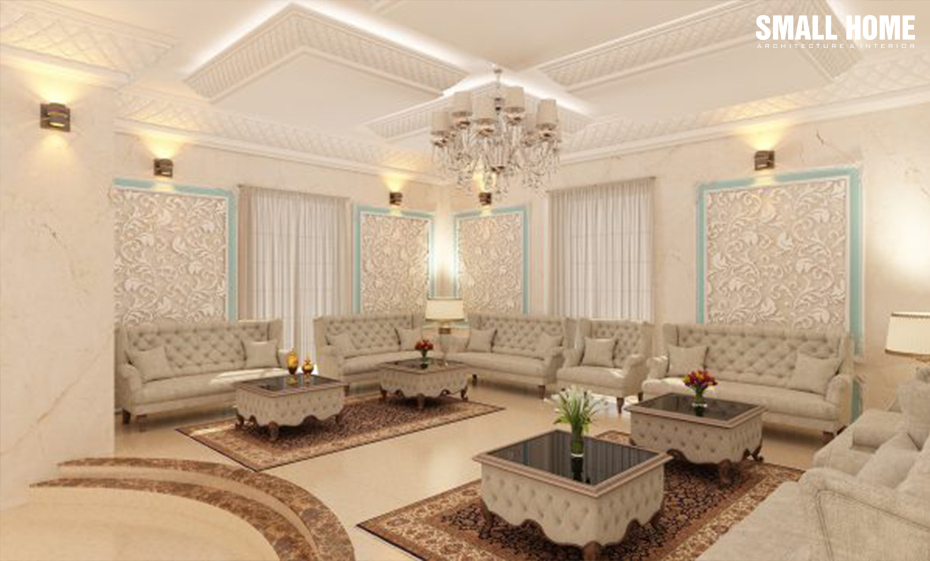 Mẫu trần thạch cao đẹp cho biệt thự Tân cổ điển-4-1