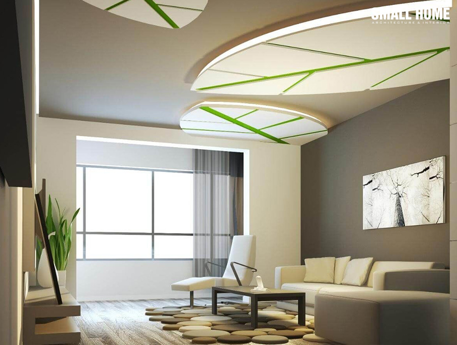 Mẫu trần thạch cao đẹp cho căn hộ-9