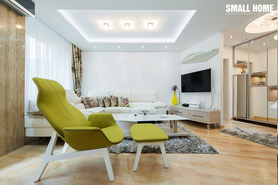 Mẫu trần thạch cao đẹp cho căn hộ tối giản