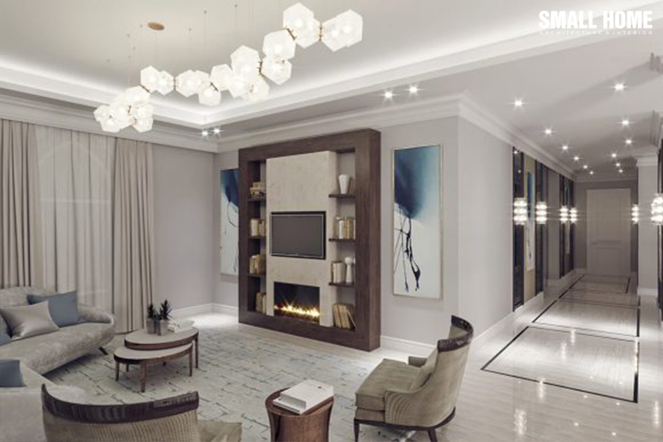 Mẫu trần thạch cao đẹp cho chung cư-5