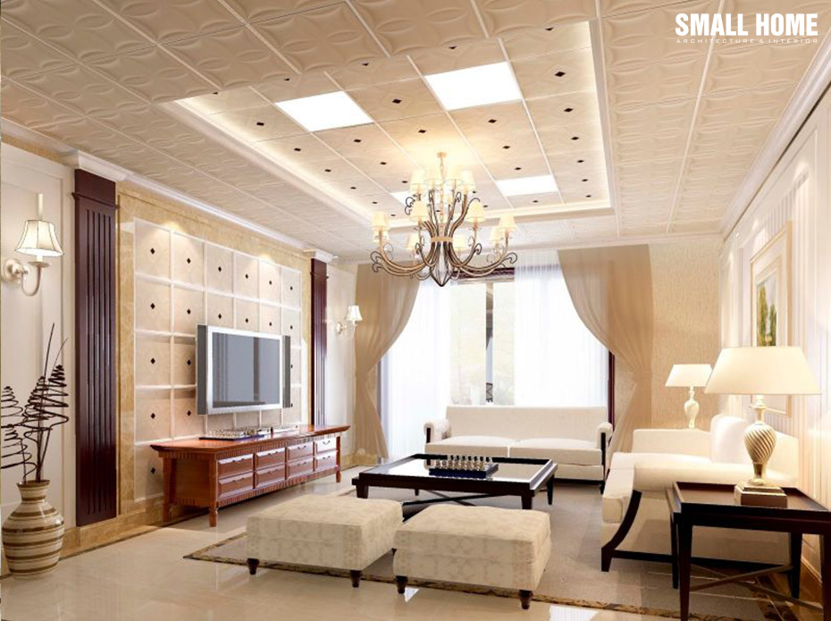 Mẫu trần thạch cao đẹp cho nhà phố-12