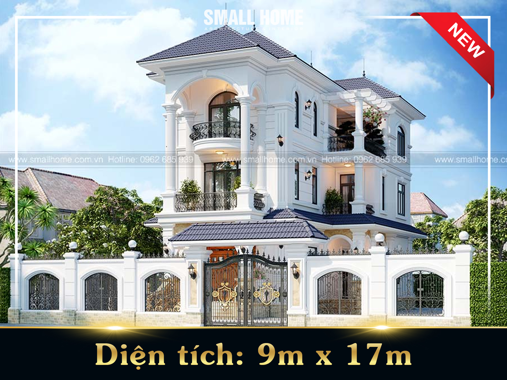 Biệt thự 3 tầng Tân Cổ Điển tại Lý Nhân - Hà Nam